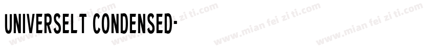 universelt condensed字体转换